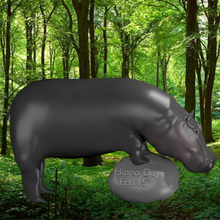 15 gün rock hippo Şubat sanat hayvan olay hipopotam 3d print model - Mito3D