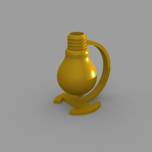 home art deco bulb vase housewares decoration homeart 3d print model - Mito3D