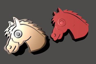 caballo claymold los juguetes android niños la arcilla molde de moho 3d print model - Mito3D