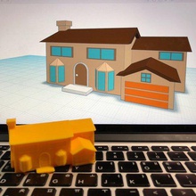 house 6 feat simpsons level 3 tinkercad education eunny home mini miniature models 3d print model - Mito3D