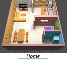 apparecchi di casa i giocattoli appliaces basamento colore frigorifero doccia lavandino divano fornello tabella televisione giocattolo tv 3d print model - Mito3D