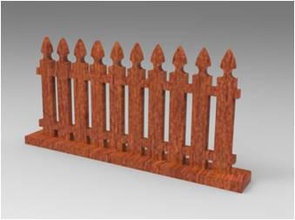 ht-cemetery-fence toys cementery decor display fence halloween toy 3d print model - Mito3D