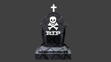 ht-cemetery-tomb 1 toys cemetery decor display grave halloween tomb 3d print model - Mito3D
