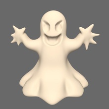 ht-td-ghost toys decoration display ghost halloween train trick treat 3d print model - Mito3D