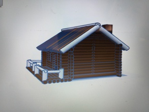 caccia log cabina utensili 3d print model - Mito3D