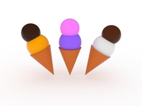 ice cream housewares icecream 3d print model - Mito3D