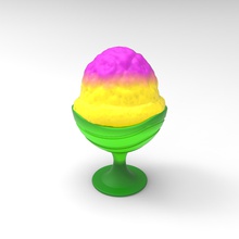 ice cream bowl 3 gradient housewares american usa 3d print model - Mito3D