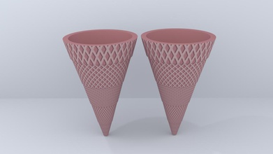 ice cream cone sand Spielzeug - Farbe Kegel icecream Sommer 3d print model - Mito3D