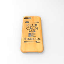 iphone7+ case keep calm gadgets smartphone thanksgiving day 3d print model - Mito3D