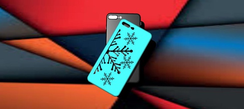 iphone7 plus christmas theme gadgets case chrismas smart phone 3d print model - Mito3D