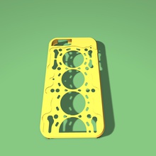 iphone 5 junta de caso do estilo gadgets gaxeta motor o smartphone 3d print model - Mito3D