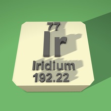 iridium periodic table fridge magnet art 3d print model - Mito3D