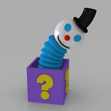 jack box - Spielzeug april fool ' s day fools 3d print model - Mito3D