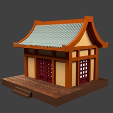 japanese architecture b1 toys building display miniature 3d print model - Mito3D