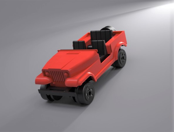 jeep toy car toys vehicle 3D print model - Mito3D