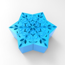 jewelry box snow flake fashion christmas 3d print model - Mito3D