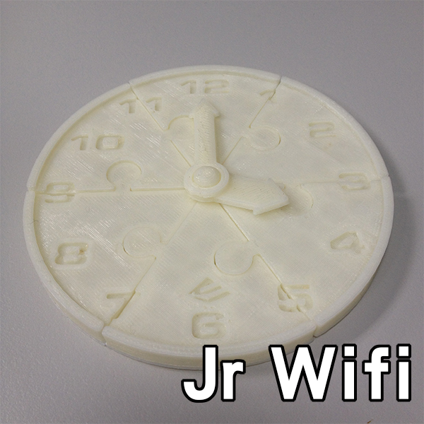 puzzle horloge jr wifi cn edu leçon 3 de retour l'école l'horloge jigsaw 3D print model - Mito3D