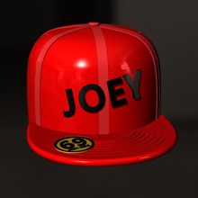 joey hat fashion cap headgear 3d print model - Mito3D