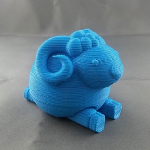 jumping goat art 2015 chinese new year 3d print model - Mito3D
