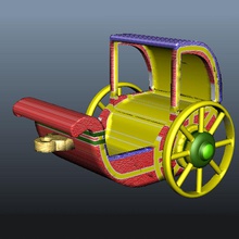 kales-texture-trasporto i giocattoli trasporto fantasia kalesa 3d print model - Mito3D