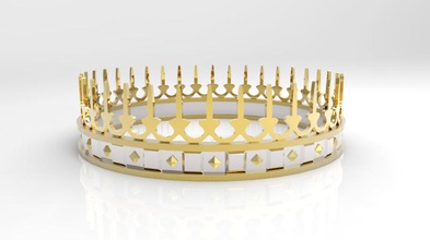 king crown fashion 3d print model - Mito3D