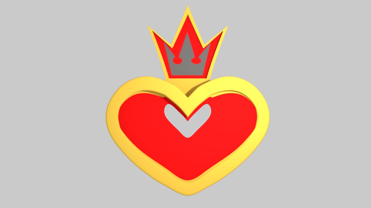 kingdom heart toys color key cover hearts 3D print model - Mito3D