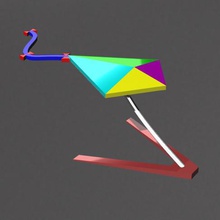 kite toys flight office sky 3d print model - Mito3D
