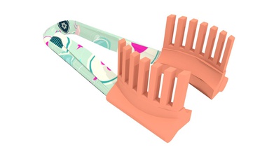 Messer splicer-clip Haushaltswaren Farbe Niedlich Rollenwechsler 3d print model - Mito3D