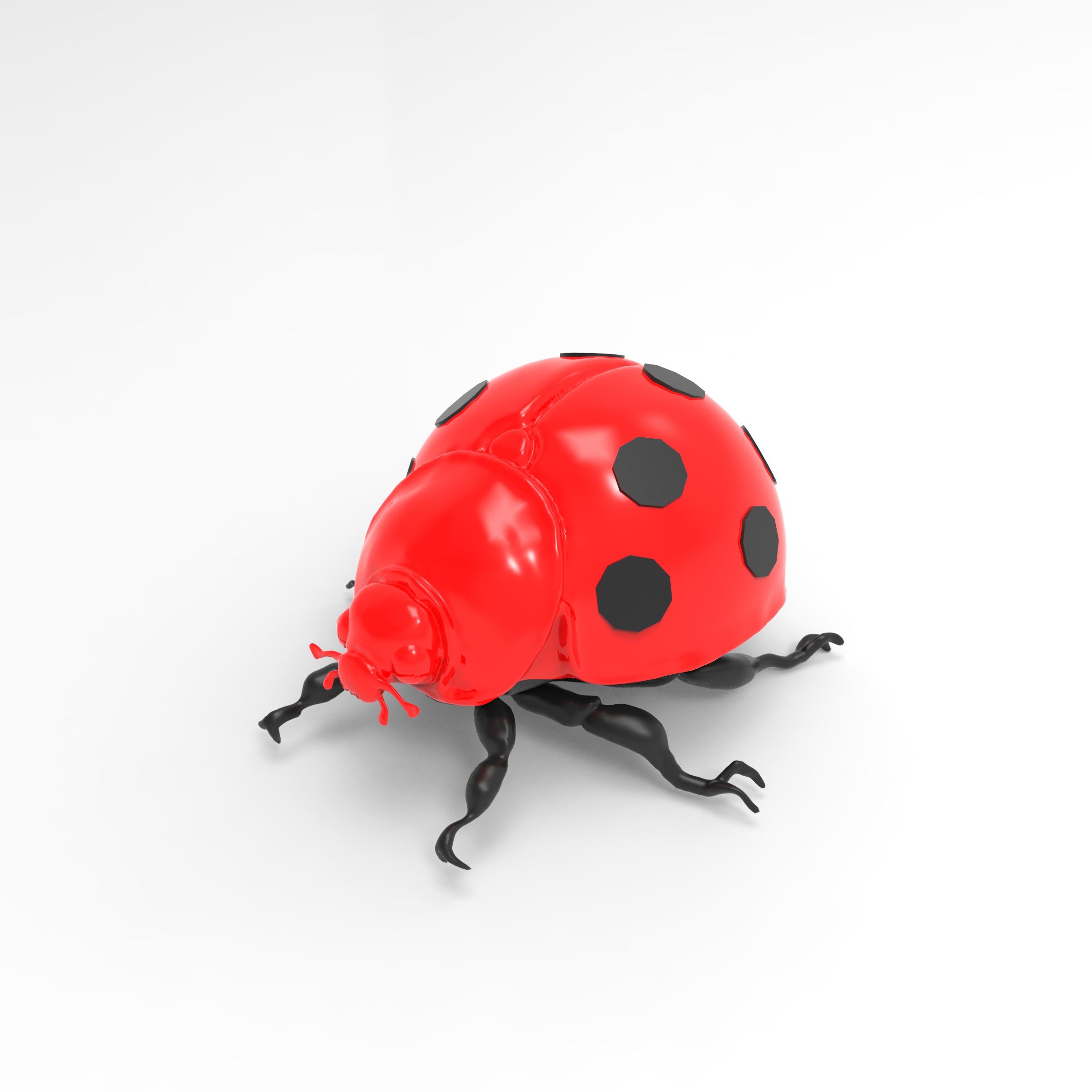 lady bug 20 mélanger mixte deux couleurs ver 3D print model - Mito3D