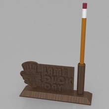 lame duck day pen holder office 3d print model - Mito3D