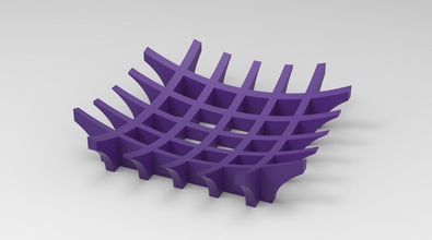 reticolo ciotola di frutta 1 articoli per la casa 3d print model - Mito3D