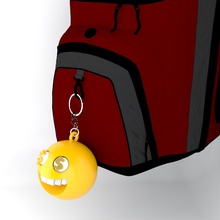 rire get rich jour - bag keychain 1 de la mode l'accessoire un sac à dos trousseau clés devenir riche journée 3d print model - Mito3D
