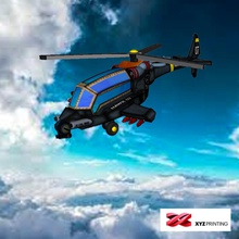 lego inspirado helicóptero brinquedos de cor da impressora modelo texturizado 3d print model - Mito3D