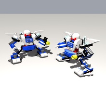 lego robots - alpha robot toys 3d print model - Mito3D