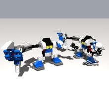 lego robôs - bravo robô brinquedos 3d print model - Mito3D