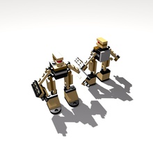 robot lego - mini i giocattoli 3d print model - Mito3D