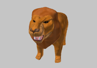 lion les jouets animaux couleur modèle de 3d print model - Mito3D
