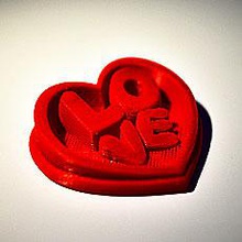 Liebe Herz Deko - Spielzeug 2015 Valentinstag valentine 3d print model - Mito3D