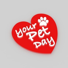 amate il vostro animale domestico giornata sab feb 20 art febbraio al giorno pet day 3d print model - Mito3D