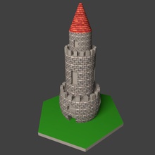 low poly torre brinquedos 3d print model - Mito3D