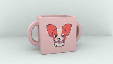 la chance de chien tasse les articles ménagers 2018 le chinois couleur mug nouvelles année 3d print model - Mito3D