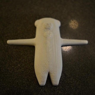 acostado oso oit xyzprinting free downloadable 3D modelos juguetes 3d print model - Mito3D