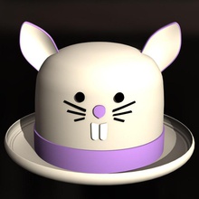 mad hatters day marsupial hat fashion 3d print model - Mito3D