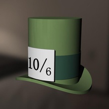 mad hatters çay şapka günü moda parti 3d print model - Mito3D