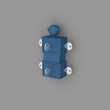 mago casella di portachiavi office gadget biancheria per la casa chiave keysafe 3d print model - Mito3D