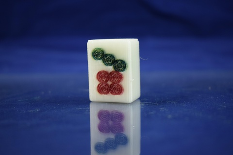 Mahjong 7 noktalar fayans bükücü renk oyun 3d print model - Mito3D