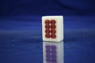 mahjong 8 pontos telha brinquedos de cor jogo 3d print model - Mito3D