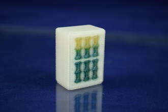 mahjong de bambou 6 les jouets couleur jeu tuile 3d print model - Mito3D