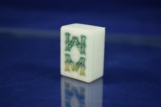 mahjong en bambou 8 carreaux les jouets colro jeu tuile 3d print model - Mito3D