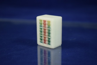 Mah-Jongg-Bambus-mit 9 Titel - Spielzeug Farbe Spiel mahjong tile 3d print model - Mito3D